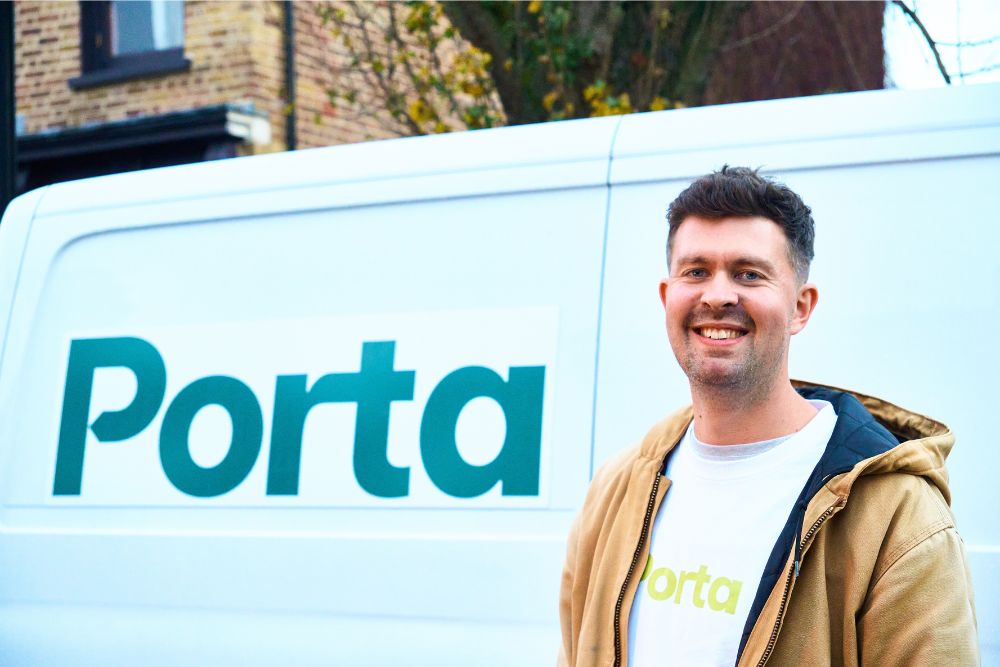 Ed, an independent Porta delivery driver