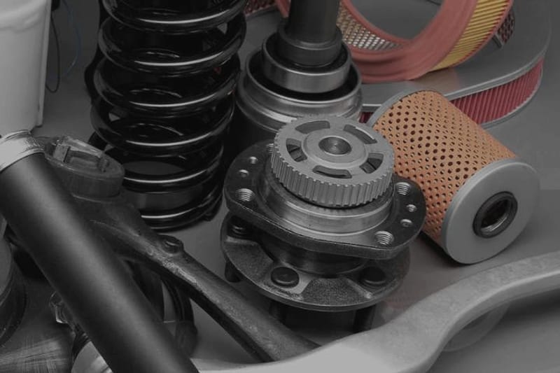 Car parts ready for collection