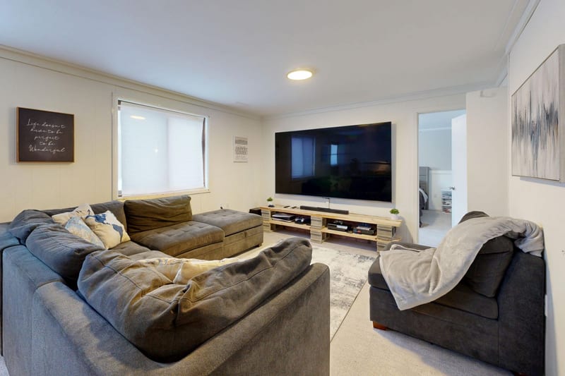 A large flat-screen television ready for transport